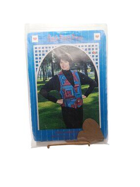 Log Cabin Vest Sewing Pattern By Back Porch Press Sizes 6-18 Vintage Design